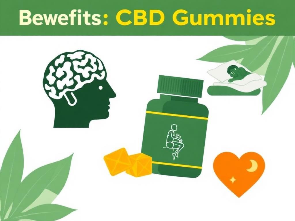 Infographic showing benefits of David Jeremiah CBD Gummies